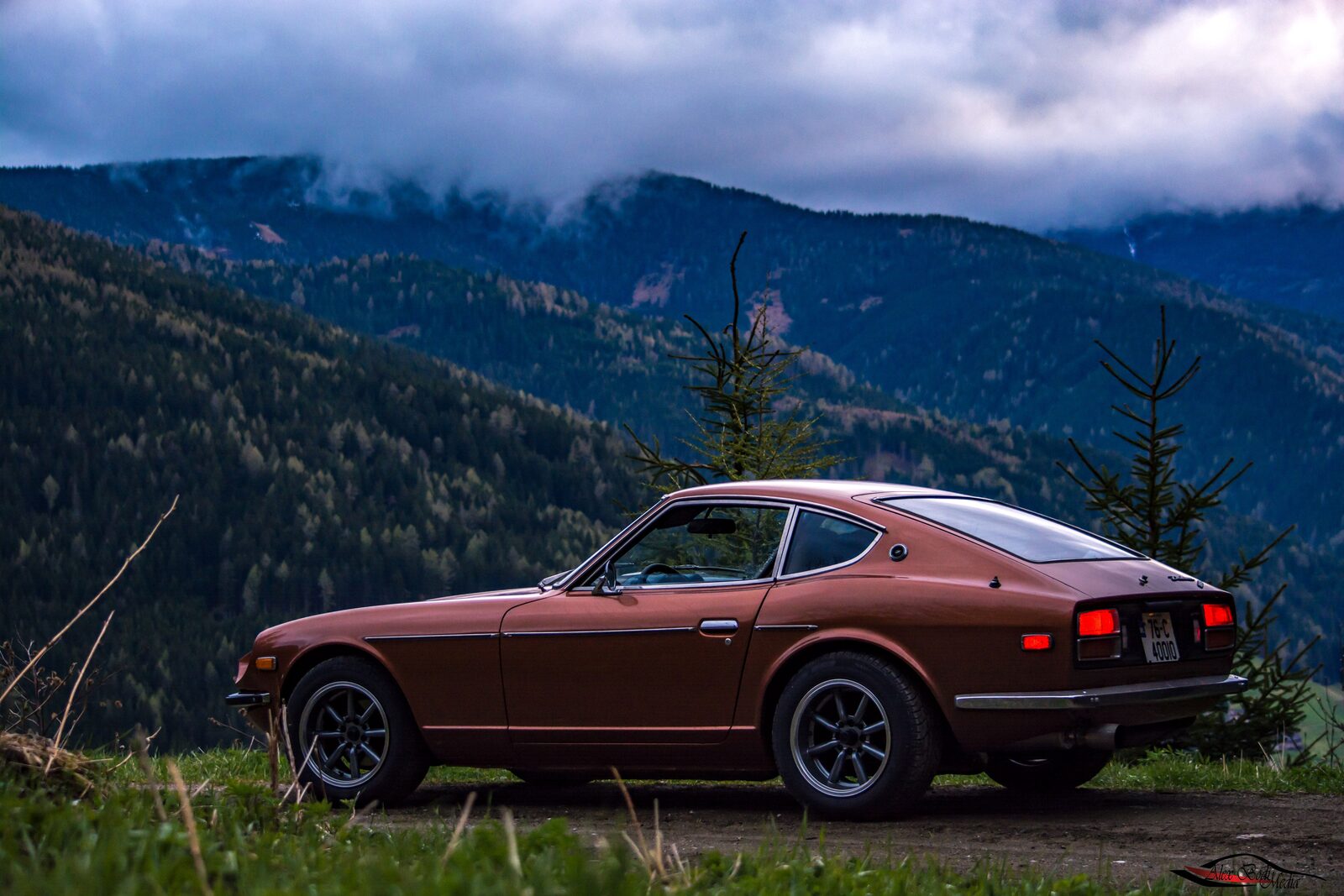 Alex's Datsun 280Z on a road trip